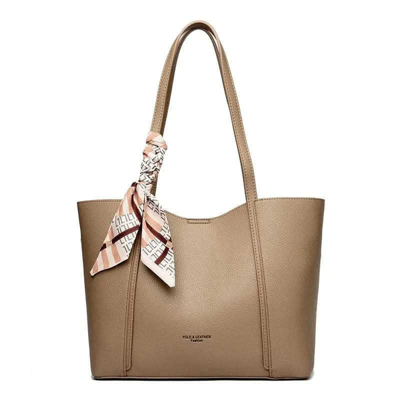 Genuine Brand Women Tote Bag High Quality Soft Leather Large Ladies Shoulder Crossbody Bag Luxury Female Shopping Handbag A Main - M & M Global