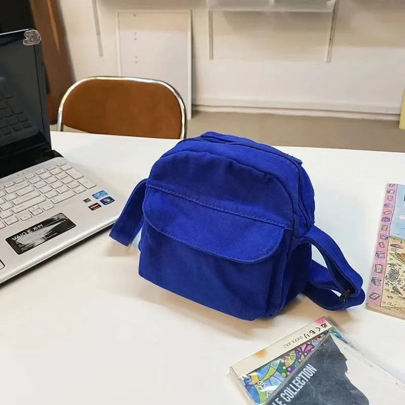 Fashion Small Canvas Crossbody Bags for Women 2025 Mini Shoulder Phone Purse Girl Student Cotton Cloth Mini Female Handbags Flap - M & M Global