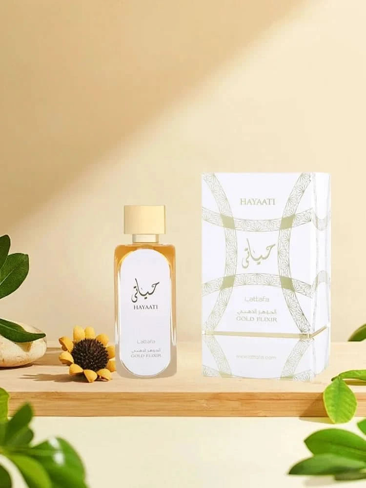 Lattafa Hayaati Gold Elixir men Eau De Parfum Spray 100ml Fruity notes long-lasting fragrance original and authentic - M & M Global