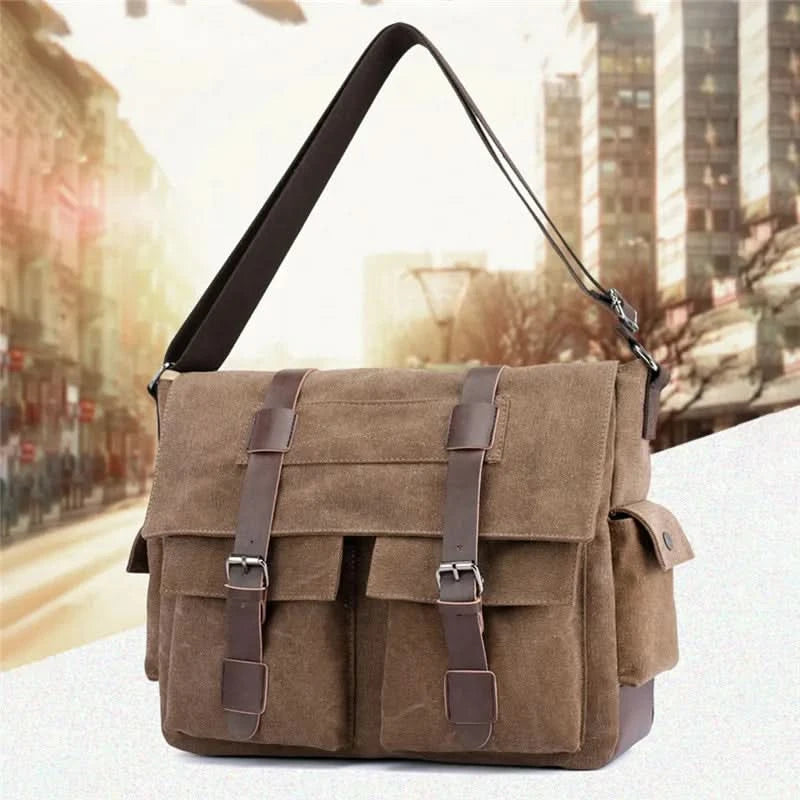 Men's Vintage Canvas Bag Men Casual Crossbody Bag For Men Messenger Bag Man Travel Shoulder Bags Bolsa Masculina High Quality - M & M Global