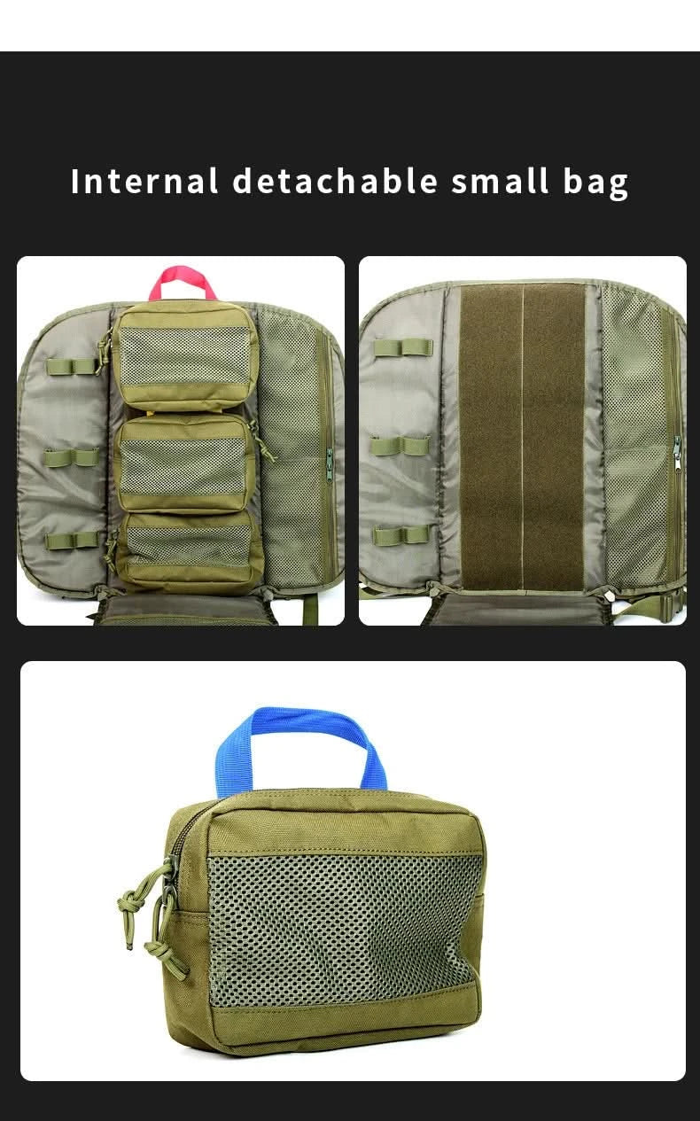 Tactical Outdoor Medical Backpack Large Capacity Camping Mountaineering Backpack Emergency Bag Multi-functional Storage Bag - M & M Global