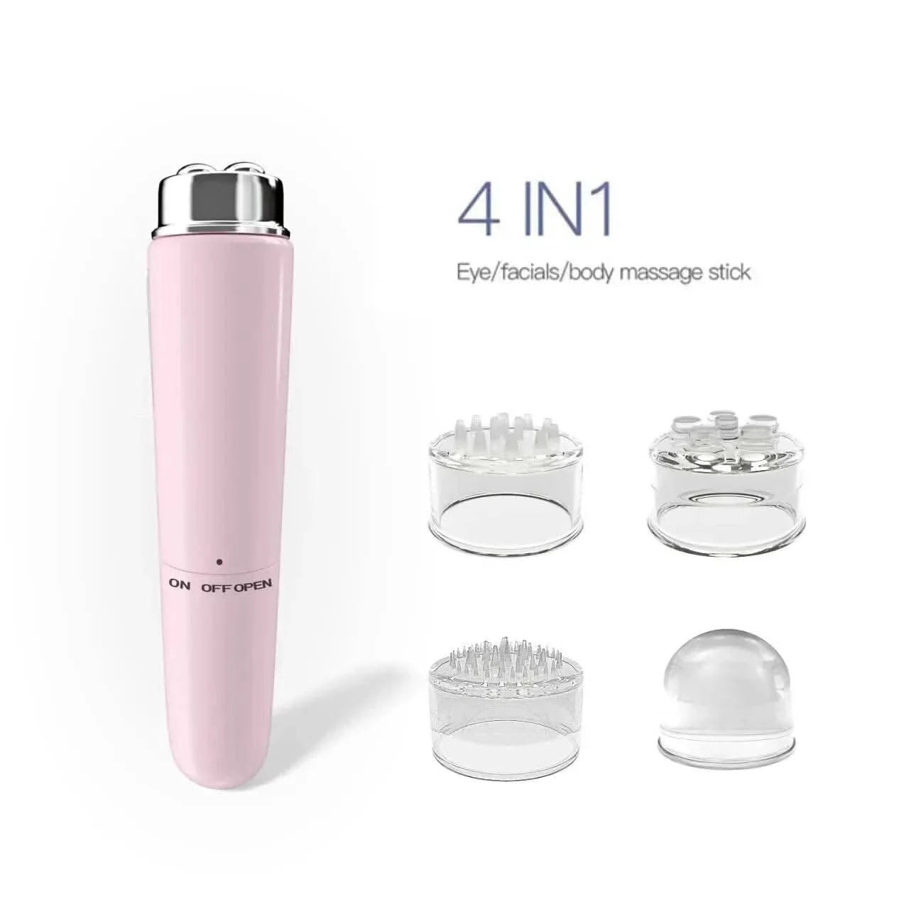4 In 1 Electric Facial Massager Micro Vibration Eye Beauty Instrument For Relax Eye Dark Circles Eye Bags Puffiness Eye Massage - M & M Global