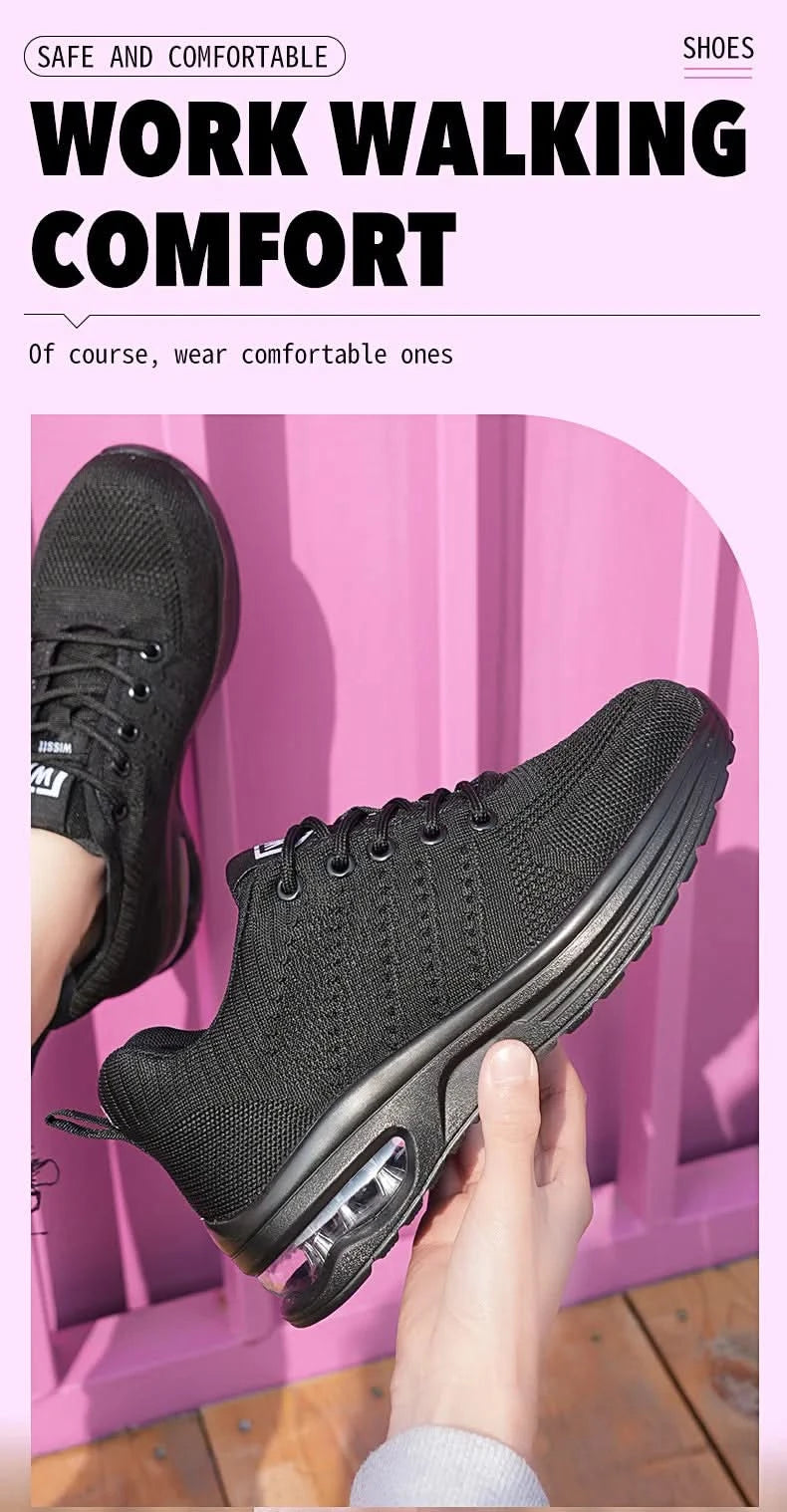 Four seasons women's puncture-proof daily casual safety shoes