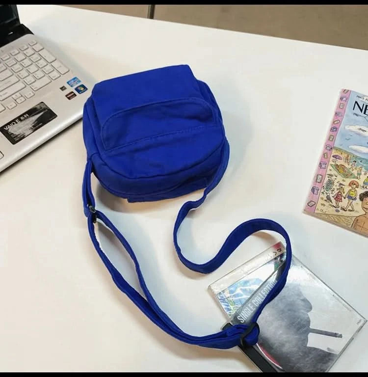 Fashion Small Canvas Crossbody Bags for Women 2025 Mini Shoulder Phone Purse Girl Student Cotton Cloth Mini Female Handbags Flap - M & M Global