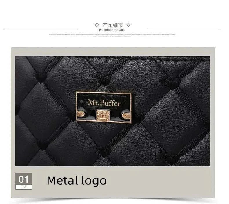 2025 Women's One Shoulder Small Square Handbag New Cross Border Foreign Trade Lingge PU Crossbody Versatile Small Messenger Bag - M & M Global