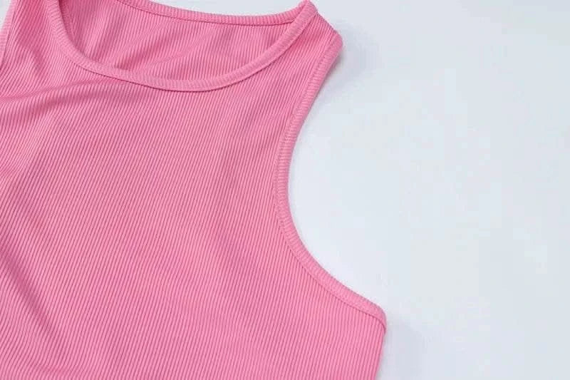 Dulzura Women Fashion 2024 Autumn Sleeveless Club Streetwear Bodycon Pink Pencil Long Dress Wholesale Items For Business - M & M Global