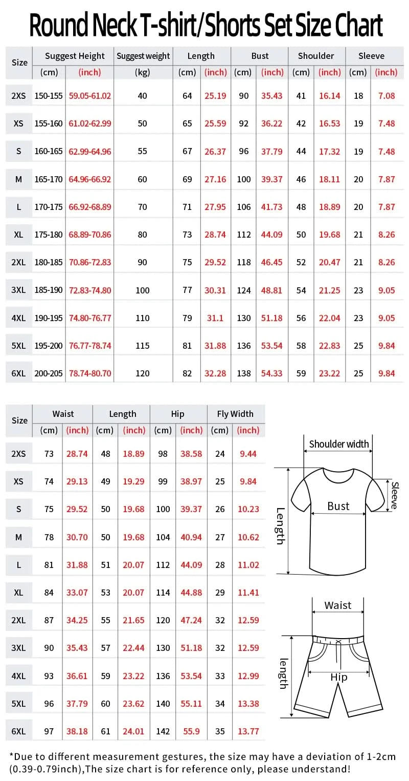 Summer Set Men Oversized T Shirt Shorts 2 Piece Outfits Short Sleeve Print Tracksuits Fashion Sportswear Sets Men's Clothing - M & M Global