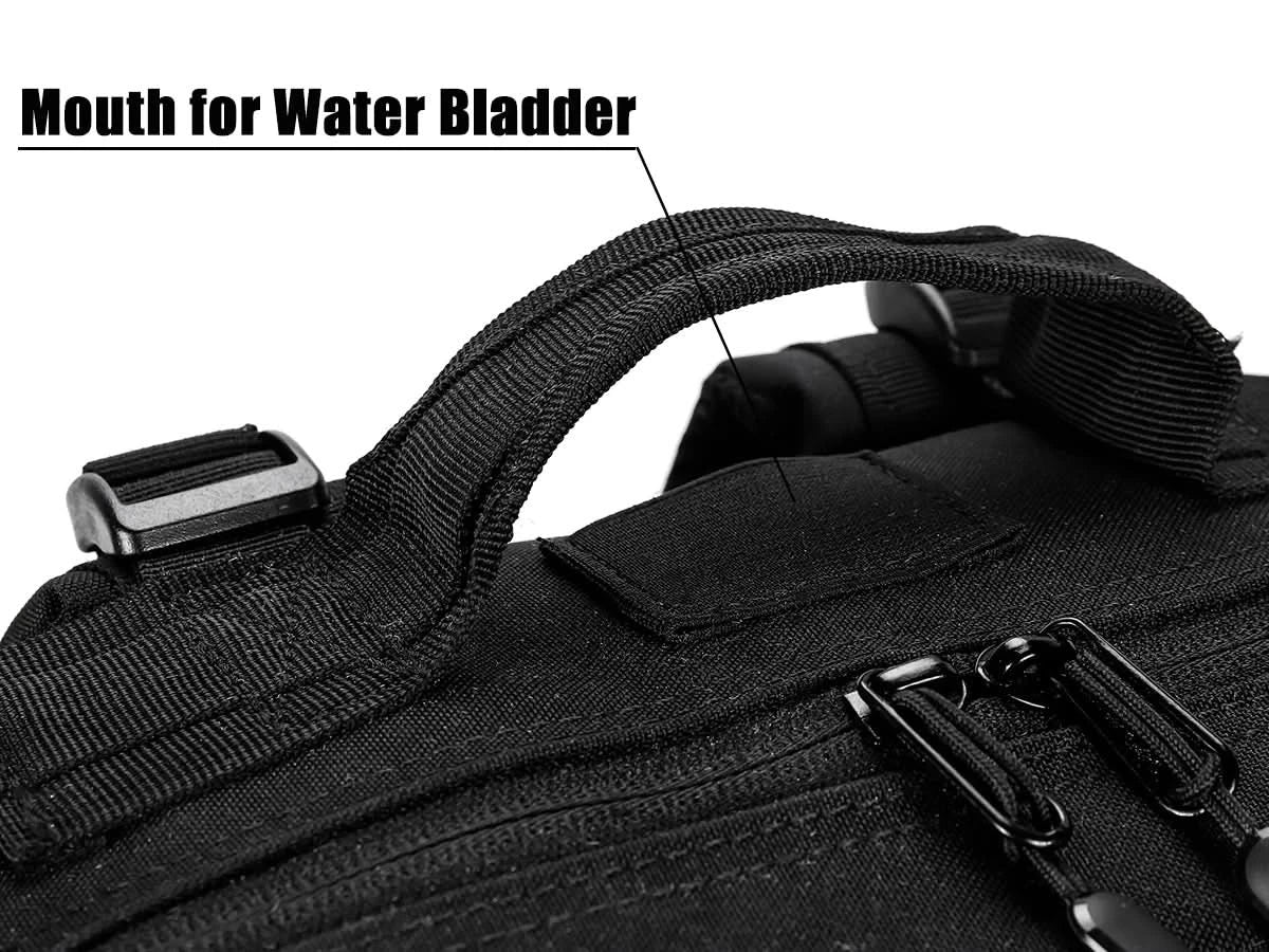 LHI 45L/35L/25L Tactical Backpack for Men and Women Waterproof Athlete Gym Outdoor Bag Travel Hiking Rucksack with Bottle Holder - M & M Global