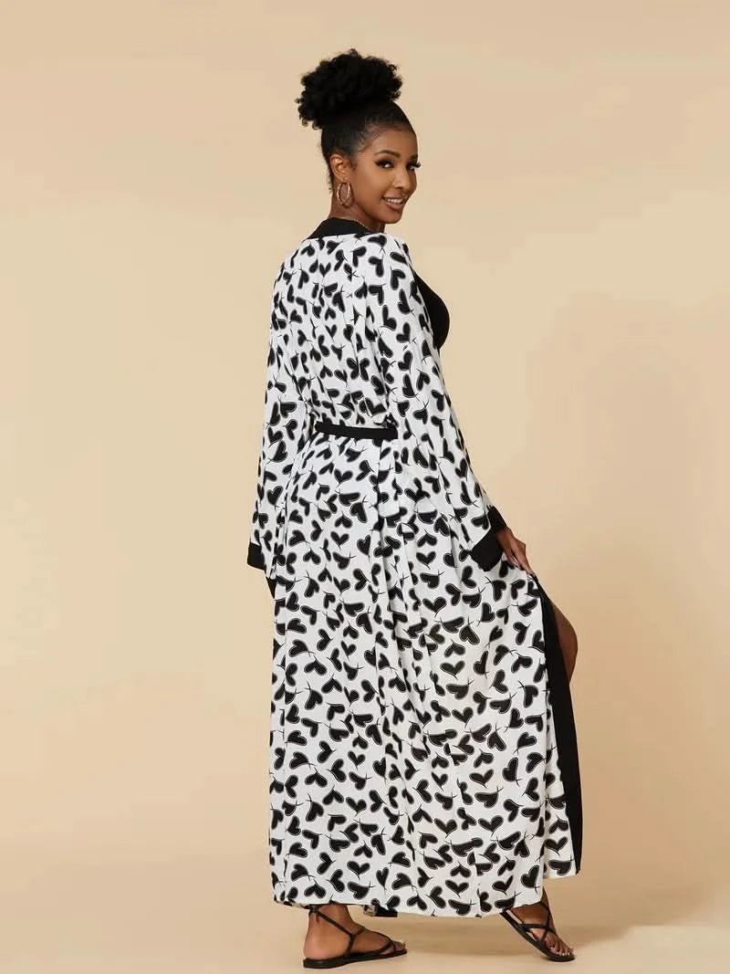 Para Praia Kimono Beach Robe 9 Colors Bikini Cover Ups Beachwear Femme Long Dress Sarong Women Loose Cardigan Swimsuit Covers - M & M Global