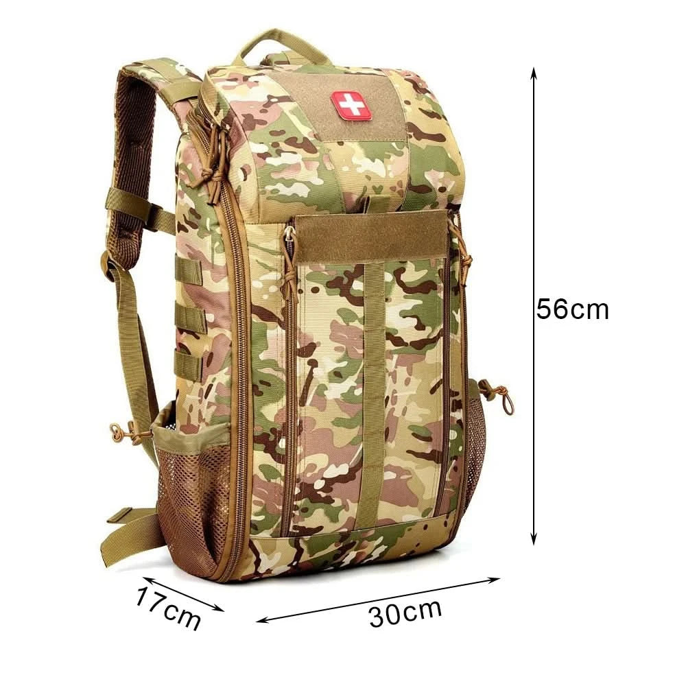 Tactical Outdoor Medical Backpack Large Capacity Camping Mountaineering Backpack Emergency Bag Multi-functional Storage Bag - M & M Global
