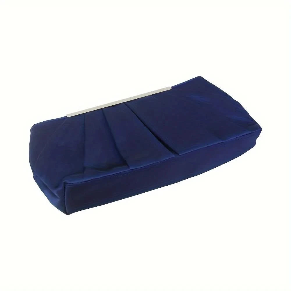 European and American pleated silk polyester dinner bag, simple and generous ladies hand bag, large capacity ladies bag - M & M Global
