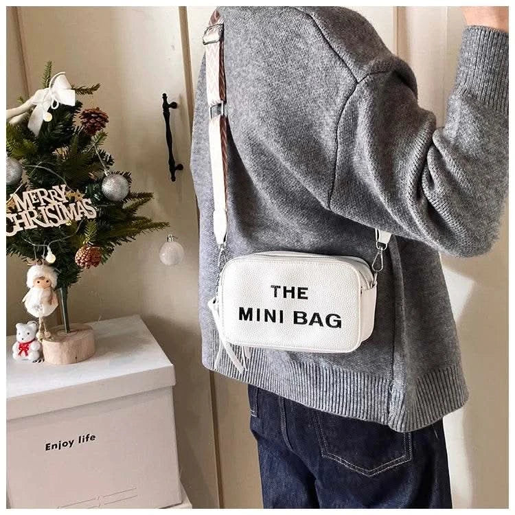 2025 New Small Square Bag Fashion Letter Pattern Chic Hobo Bag Trend PU Women Shoulder Bag Adjustable Strap Satchel Designer Bag - M & M Global