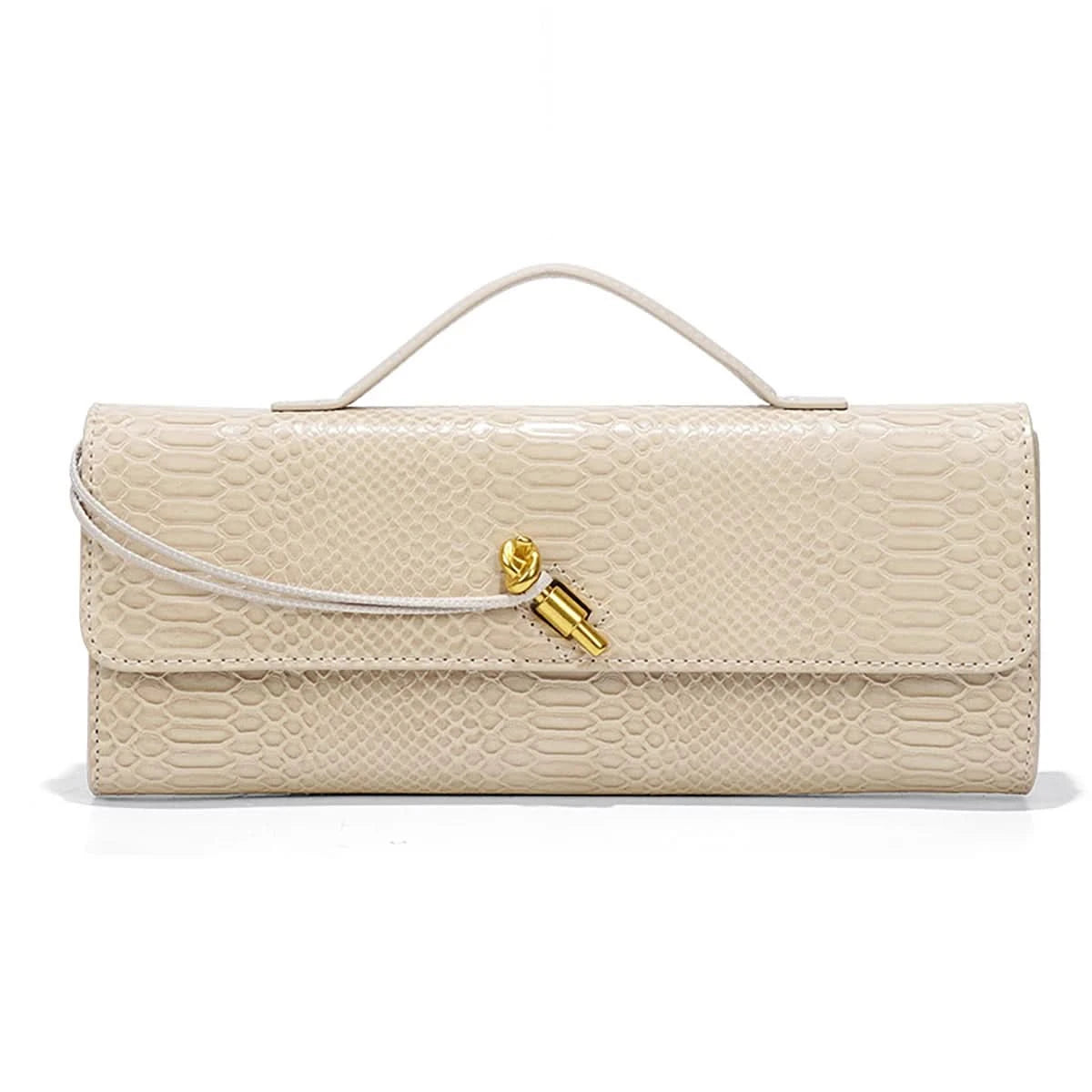 Burgundy bag cherry red envelope wine red envelope upscale new handbag European and American fashion crocodile flip hand organ b - M & M Global