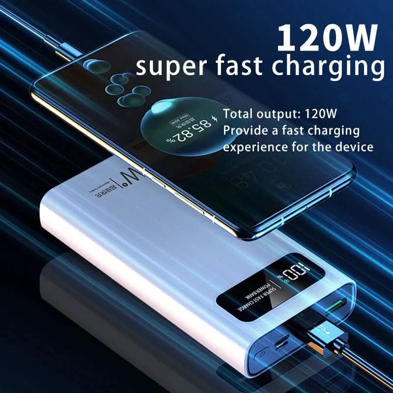Xiaomi Fast Charging Power Bank 200000mAh Ultra Large Capacity Powerbank 120W Super Charge Portable External Battery LED Display - M & M Global