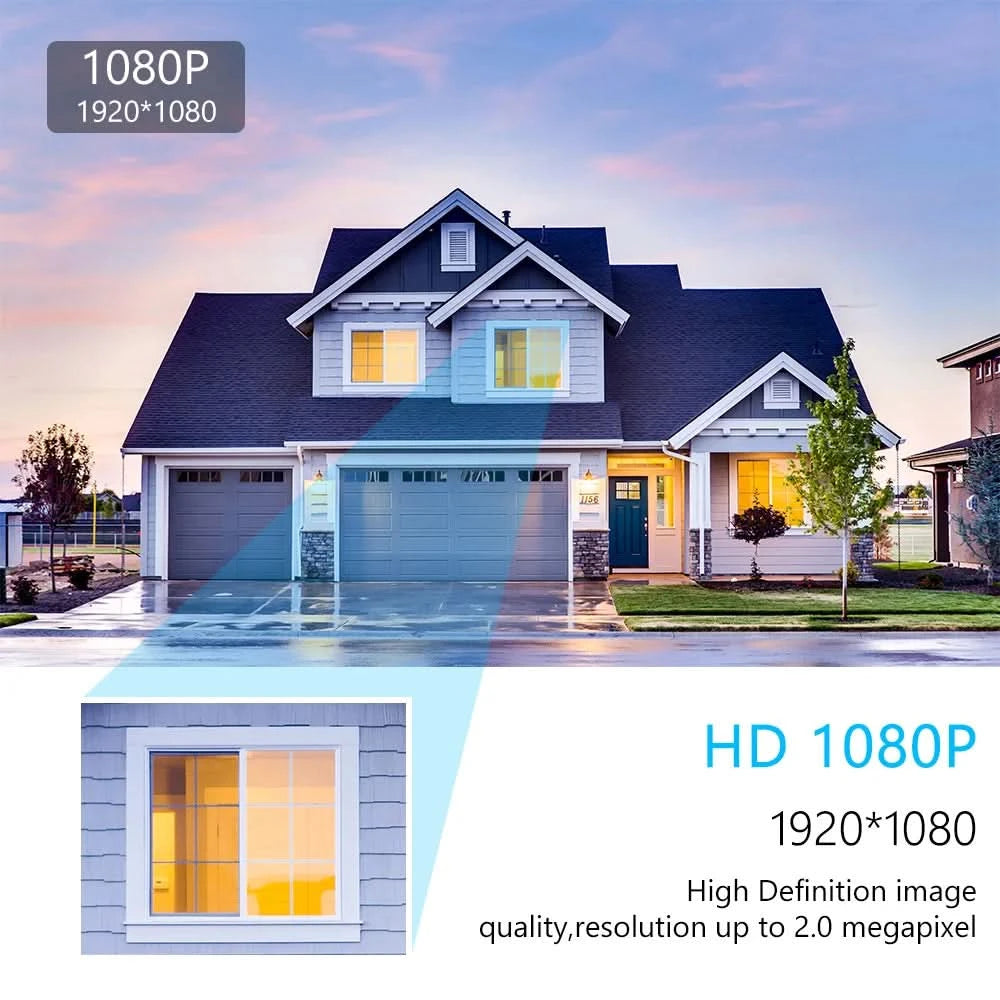 2MP Analog Security Camera 1080P Surveillance Camera with Night Vision,Indoor Outdoor Weatherproof for Home Video Surveillance