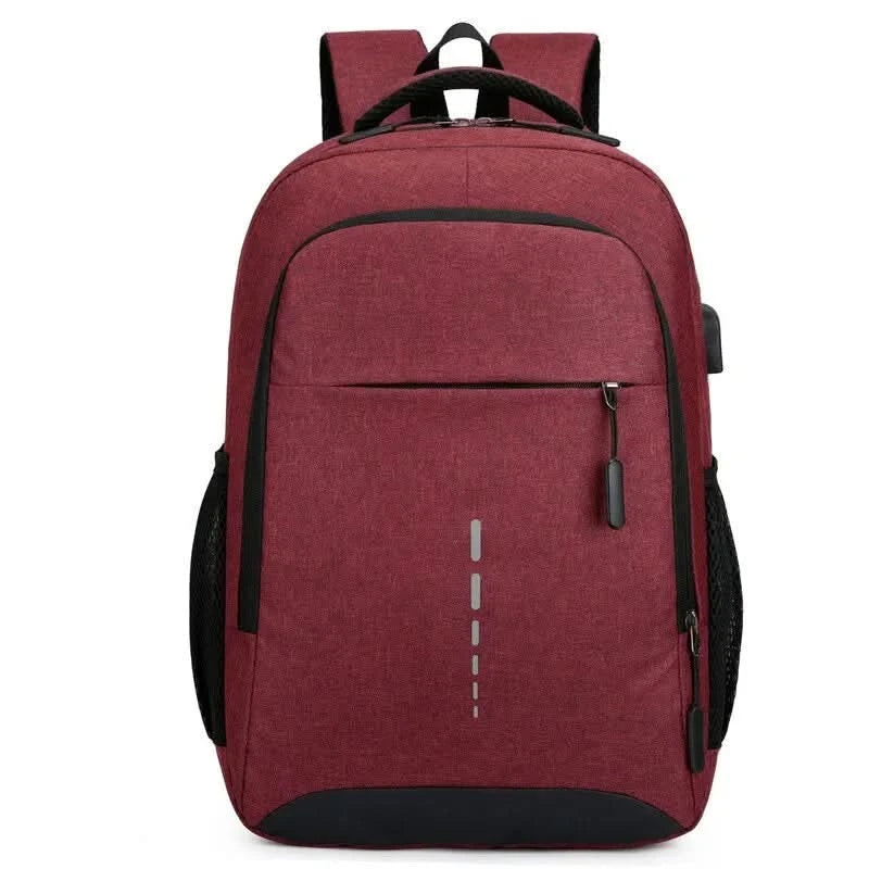 Mens BackPack LargeCapacity Simple Fashion Travel Female Student ComputerBag - M & M Global