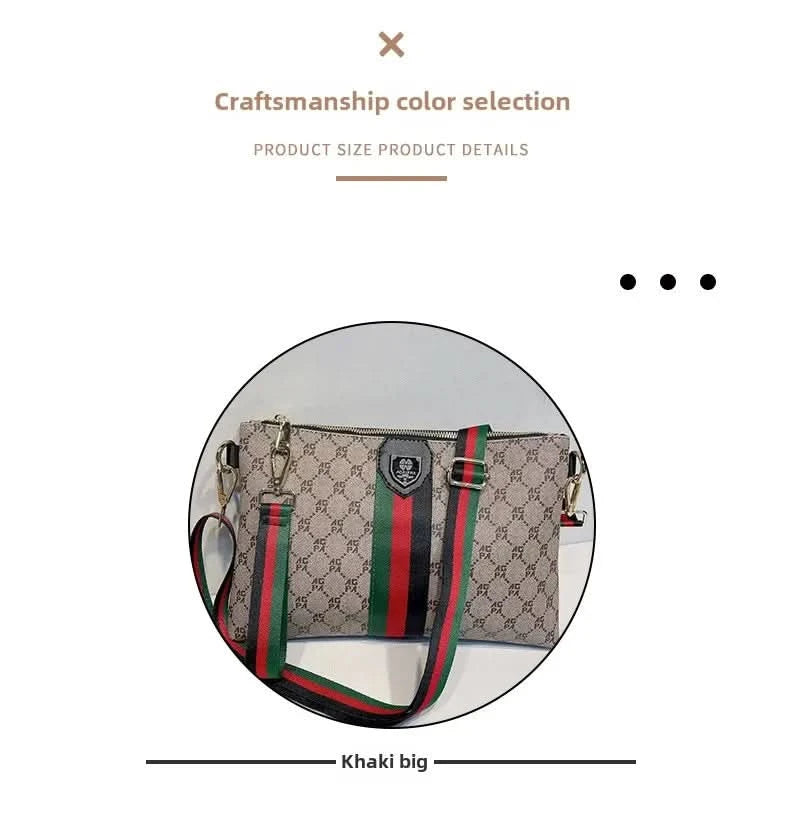 New men's and women's universal casual crossbody bag Fashion printed one-shoulder hand bag all-matching commuter bag - M & M Global