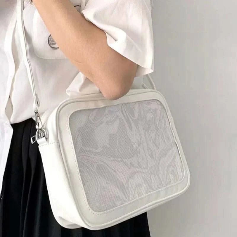 apanese High School Girls Crossbody Bags PU JK Handbags Transparent Itabag Women New bags Leather Shoulder Bag Bolso - M & M Global