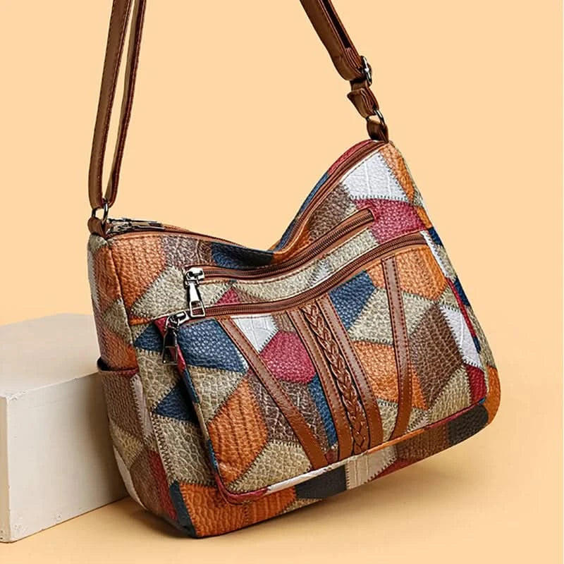 Women's Elegant Vintage Crossbody Bag Trendy HandBag Fashion Multi-pockets Shoulder Bag All-match Retro Crossbody Bag for Daily - M & M Global