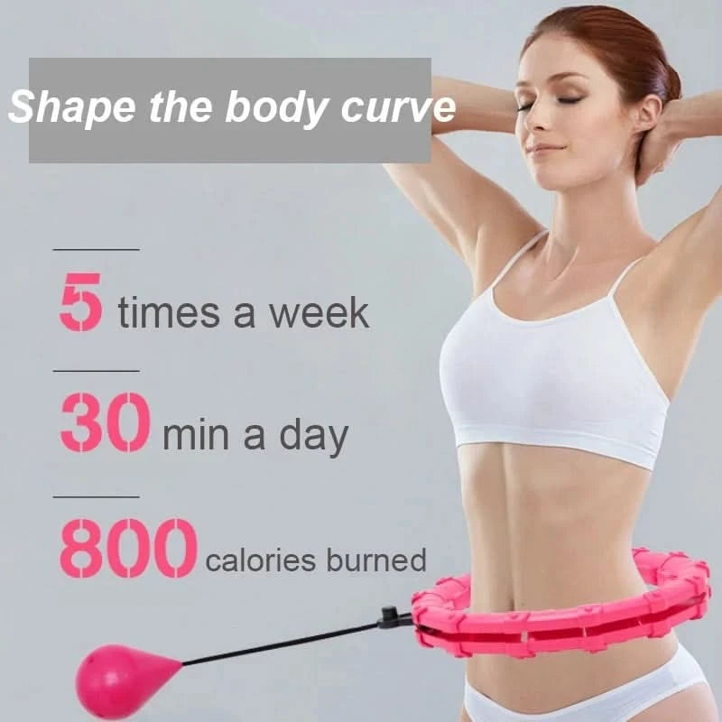 21/24/27/30 Knots Sport Fitness Hoops Abdominal Thin Waist Exercise Massage Hoop Fitness Equipment Gym Home Training Weight Loss - M & M Global