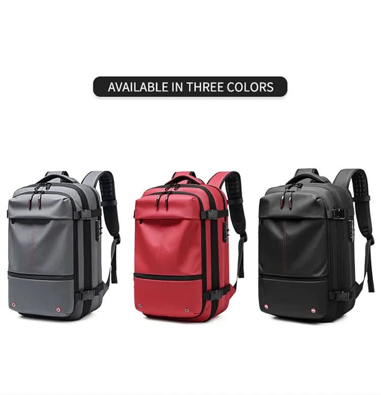 Travel Men 17 inch Laptop Backpack vacuum compression Backpack Business Large Capacity school Backpack expand outdoor backpack - M & M Global