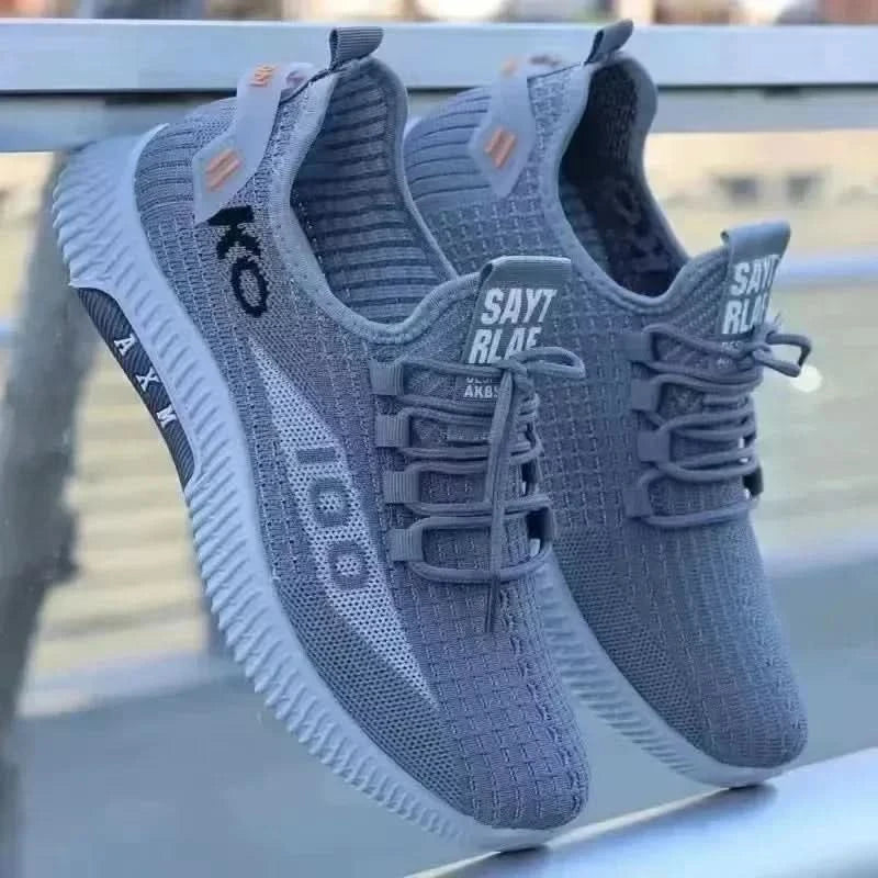 Net shoes a slip-on men's sports shoes net shoes breathable lazy shoes light soft sole casual shoes men's shoes 2024new - M & M Global