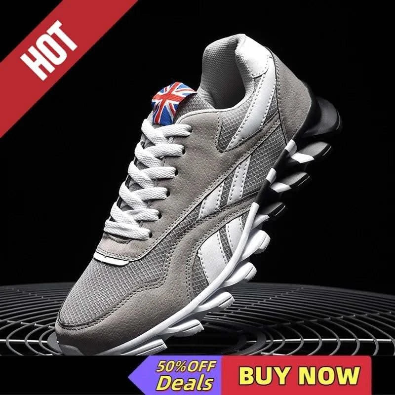 Brand Trend Size 46 47 48 Men's Wear-resistant Cushioning Thick-soled Fitness Sneakers Outdoor Breathable Running Shoes for Men - M & M Global