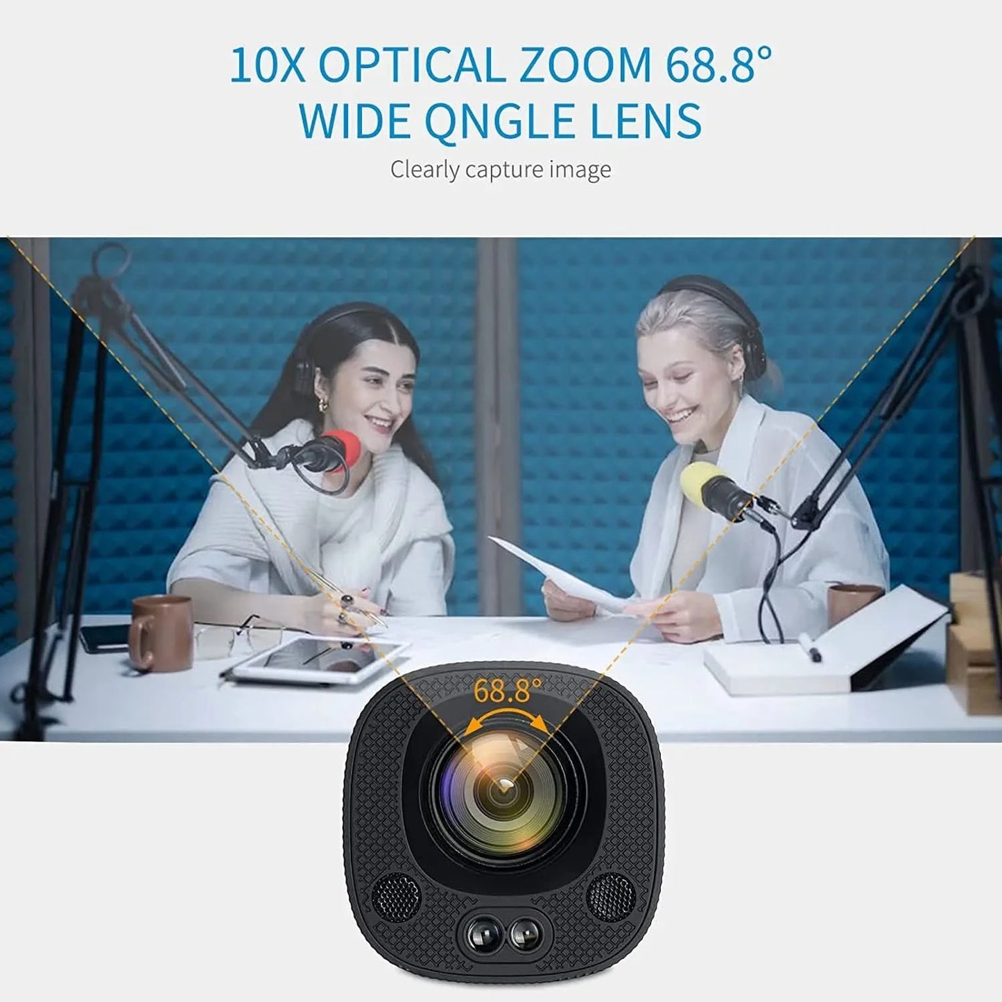 FEELWORLD Professional Streaming Camera HV10X Live Webcam Auto Focus Smart Frame Capture Everyone Full HD 1080P60fps USB3.0 HDMI - M & M Global