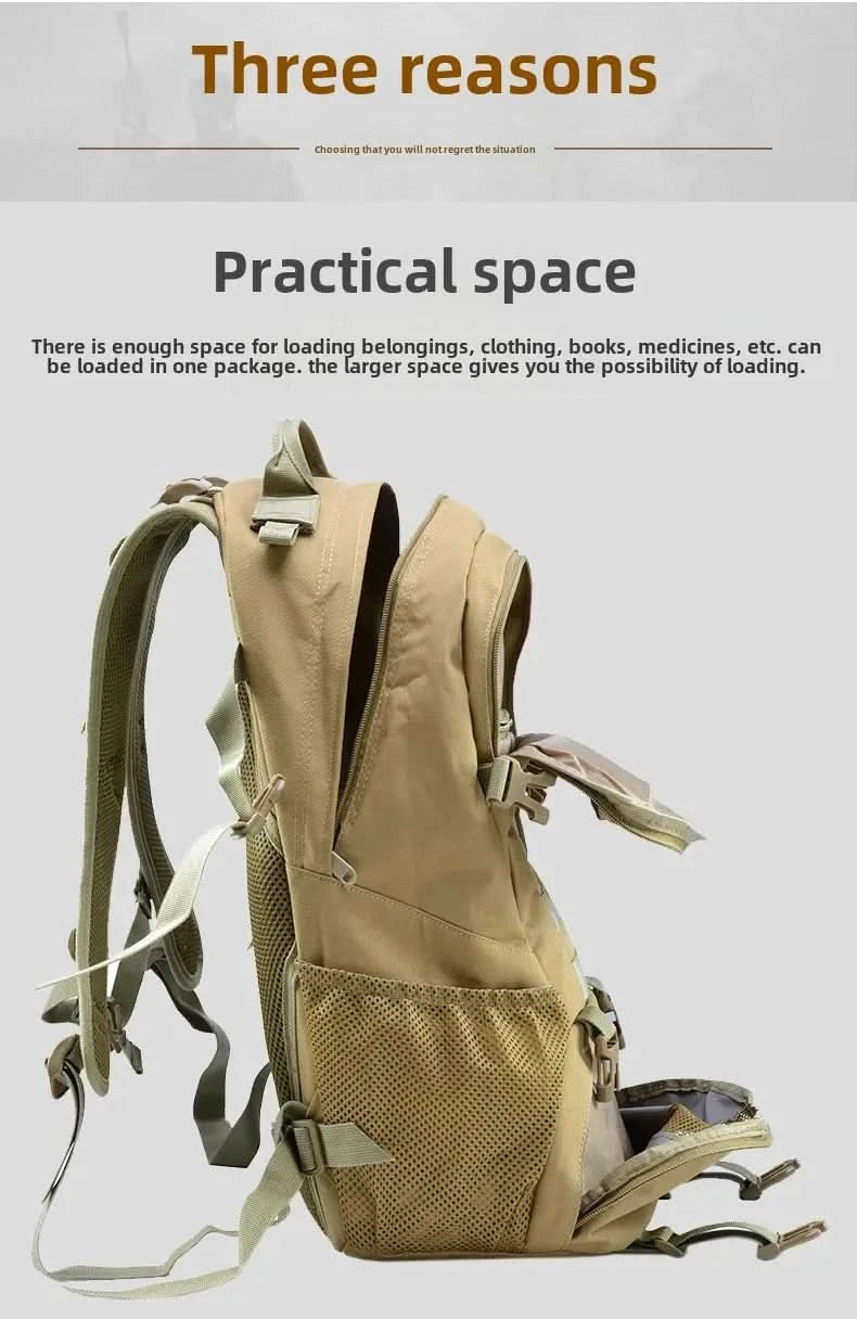 Outdoor Tactical Sports Climbing Backpack Professional Cycling Hiking Traveling Durable Double Shoulder Bag Outdoor Gear - M & M Global