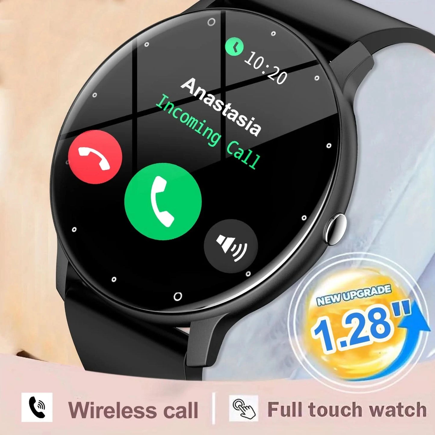 Smart watch, wireless calling /dial, multi -Sport mode, calling reminder and rejection, SMS reminder, for iPhone/Andriod