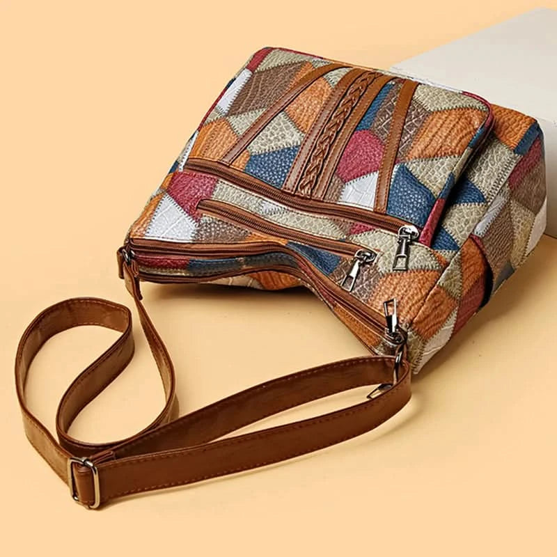 Women's Elegant Vintage Crossbody Bag Trendy HandBag Fashion Multi-pockets Shoulder Bag All-match Retro Crossbody Bag for Daily - M & M Global