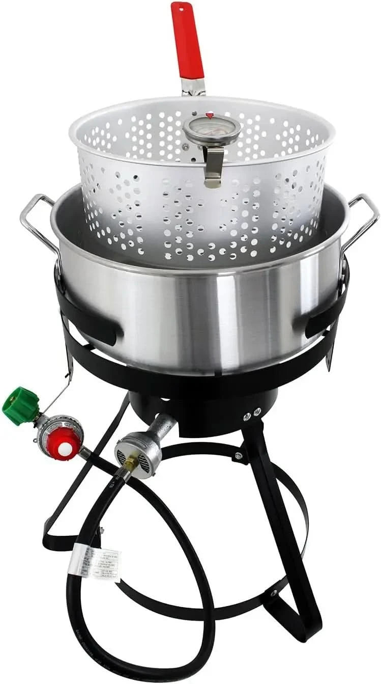 FFPA105 Fish and Wing Fryer, Silver - M & M Global