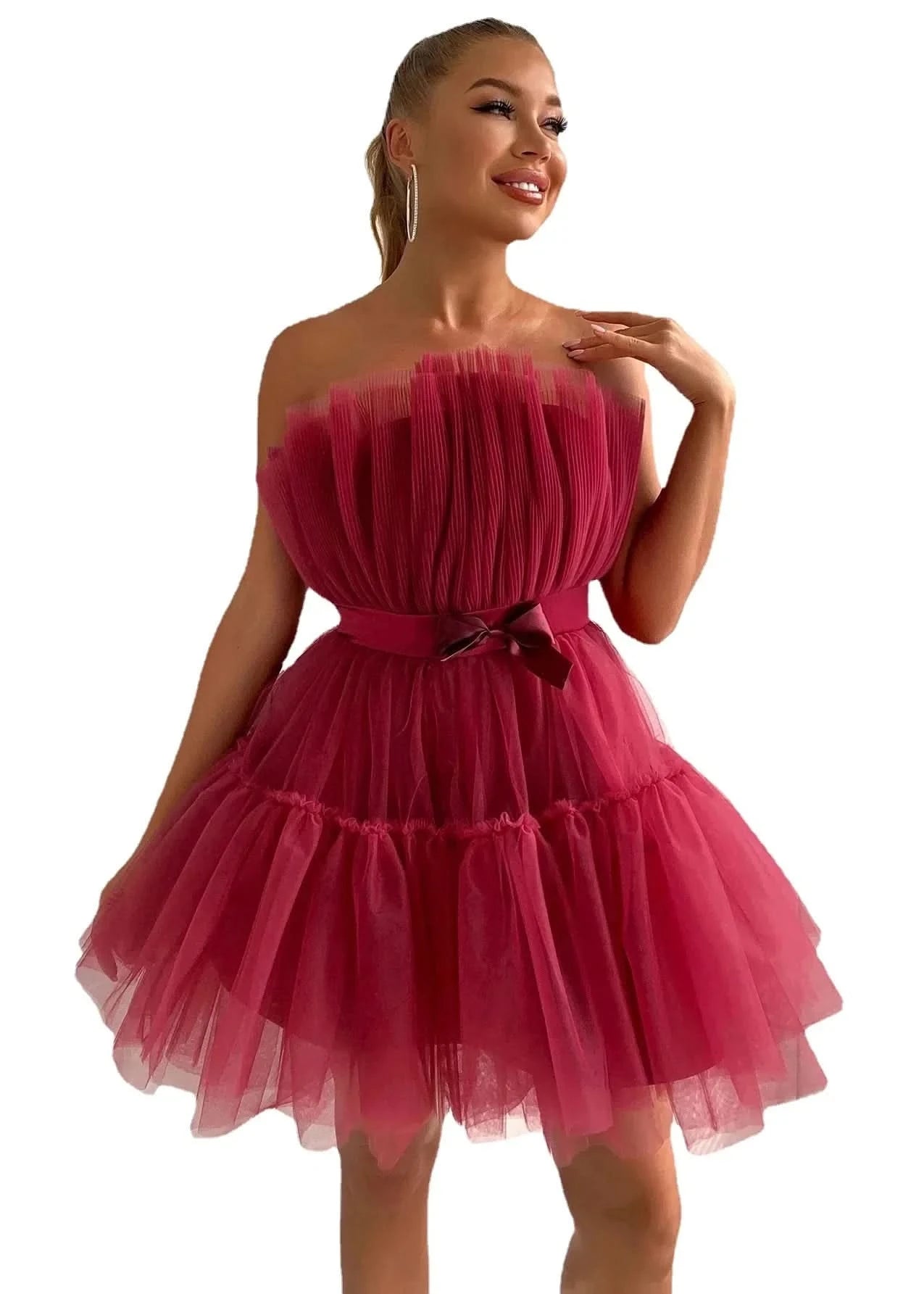 Evening Long Dress for Women Elegant Sexy Sleeveless Dresses Gauze Lady Loose Black Club Vestidos Mujer Party Dress Summer 2023 - M & M Global