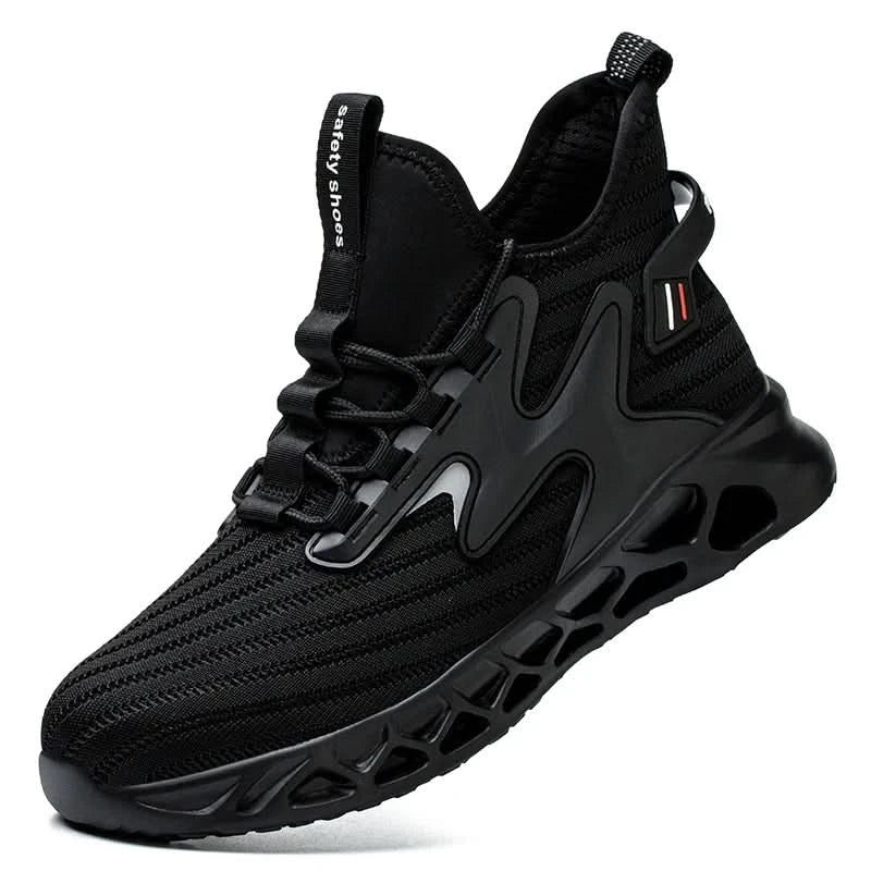 Breathable Steel Toe Boots with Met Guard Puncture Guard Lightweight Sneakers Anti-smash Industrial Safety Shoes Wear-resisting