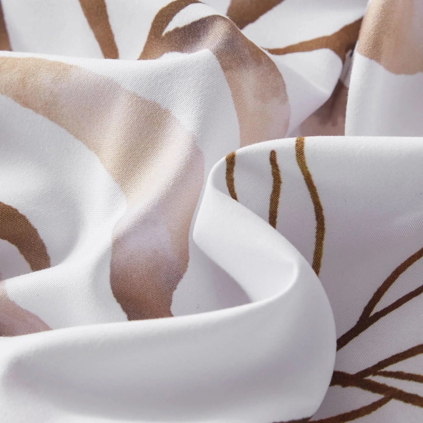 7Pcs solid color botanical pattern quilt set, microfiber soft and durable bedding set bedroom decoration gift