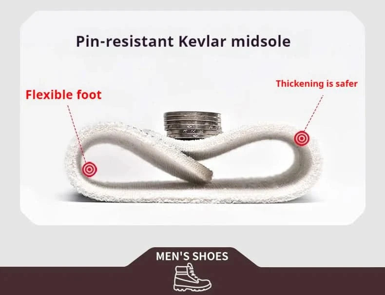 Rotating Button Indestructible Shoes Safety Boots Men Steel Toe work Boots Waterproof Non-slip Puncture-Proof Protective Shoes