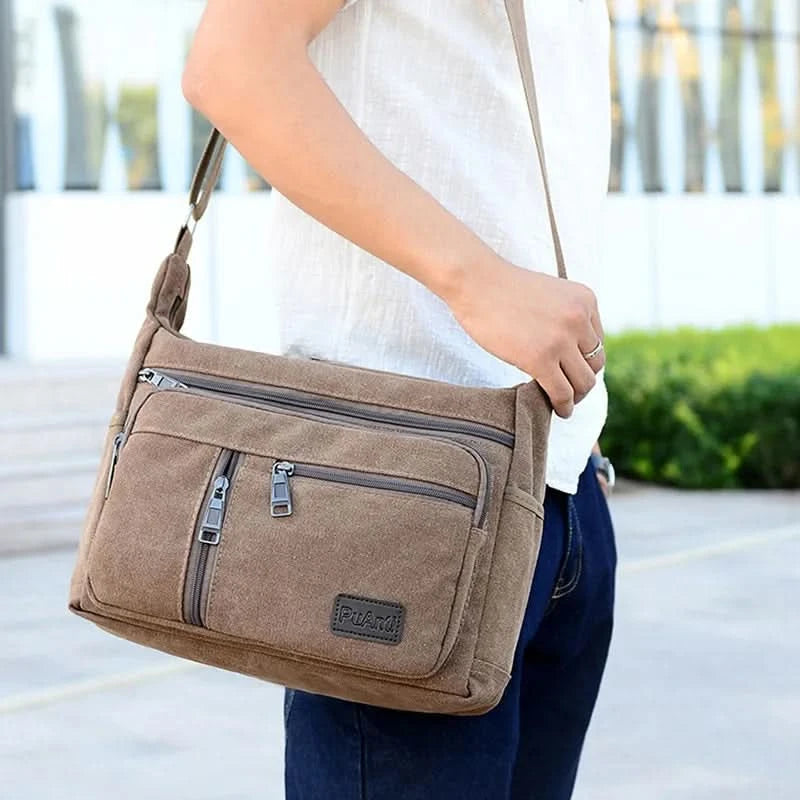 Men's Vintage Canvas Bag Men Casual Crossbody Bag For Men Messenger Bag Man Travel Shoulder Bags Bolsa Masculina High Quality - M & M Global