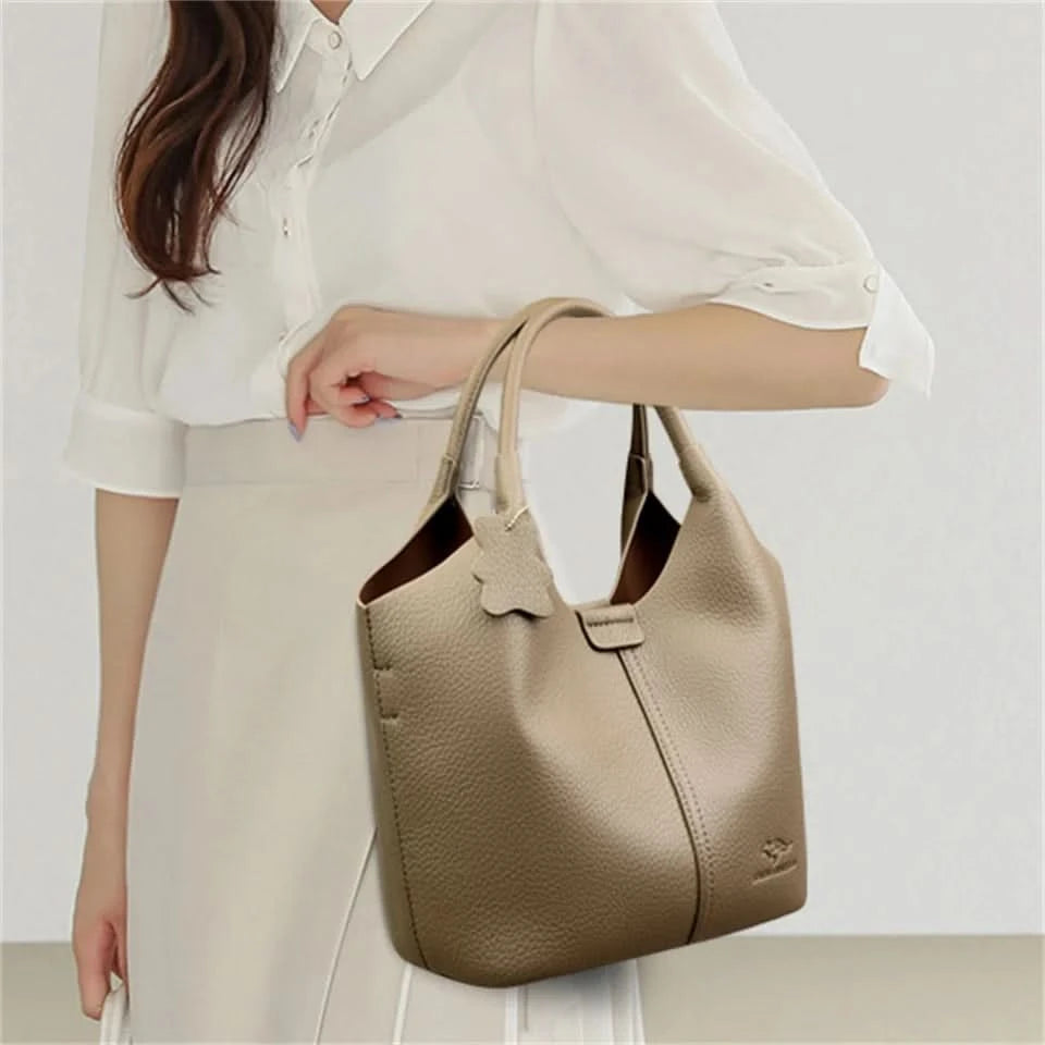 Soft Leather Handbags for Women Vintage Shoulder Bag Luxury Designer Ladies Large Capacity Bags Sac A Main - M & M Global