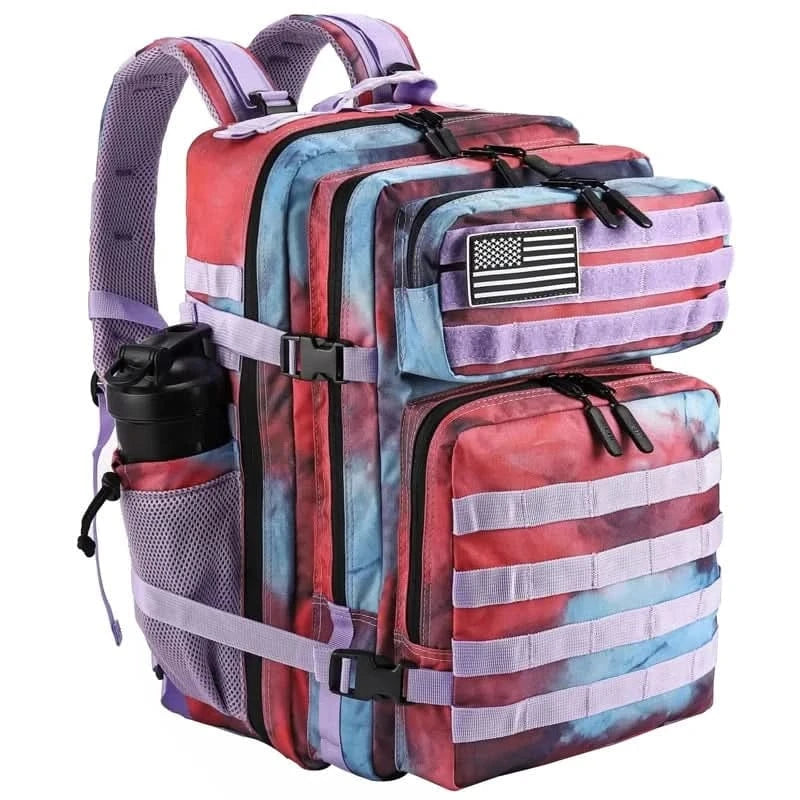 LHI 45L Tactical Backpack for Men and Women Large Athlete Gym Bag Outdoor Sports Hiking Survival Rucksack with Bottle Holder - M & M Global