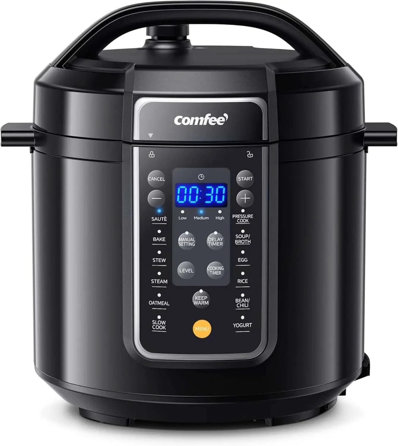 9-in-1Electric Pressure Cooker,14 Presets Instant Multi Cooker Olla de Presion Non-Stick Pot Yogurt Maker Rice Cooker 6 Quarts - M & M Global