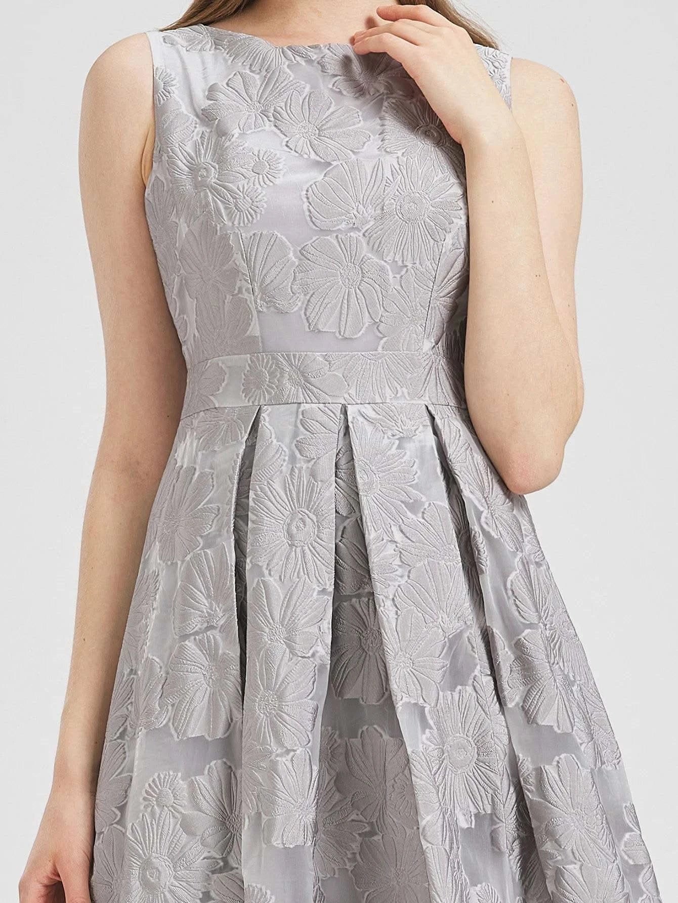 DEVCHATA Women New Fashion Organza Embroidery Elegant Long Dress Summer Sleeveless Dresses Lady Holiday Evening Prom Vestido - M & M Global