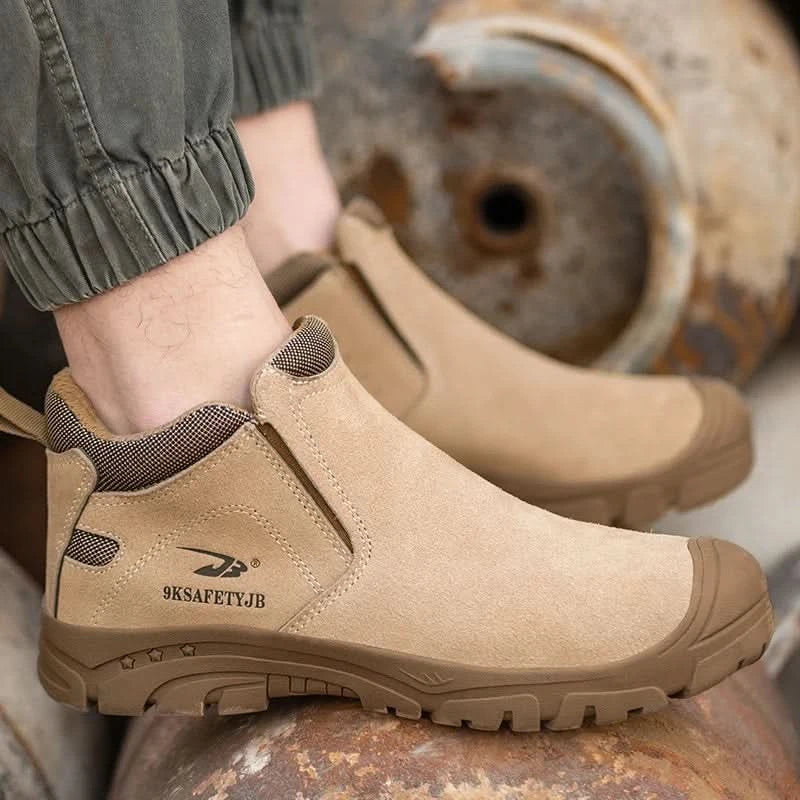 Composite Toe Safety Shoes Metatarsal Protection Anti-Puncture Work Boots Slip-Resistant Sole Anti-Hot Welders Protective Shoes