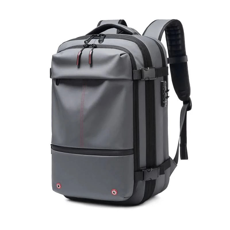 Travel Men 17 inch Laptop Backpack vacuum compression Backpack Business Large Capacity school Backpack expand outdoor backpack - M & M Global