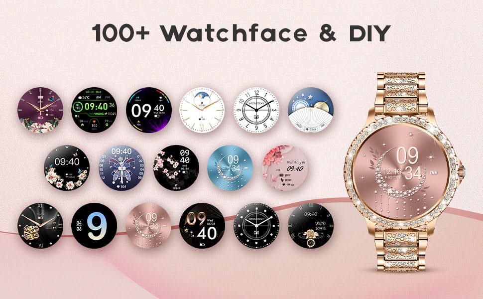 Smart Watches for Women,1.32" HD Fitness Tracker Watch with Answer/Make Call,AI Voice Control,Heart Rate/Calories/SpO2