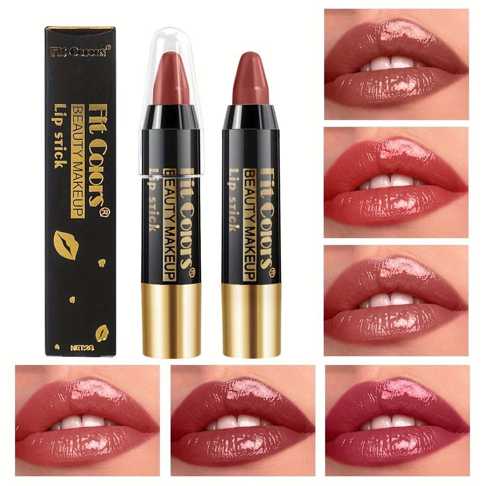 6pcs/set Creamy Long-lasting Lipstick, Matte Waterproof Non-stick Cup Automatic Lipstick Pen, Easter Holiday Party Gift - M & M Global