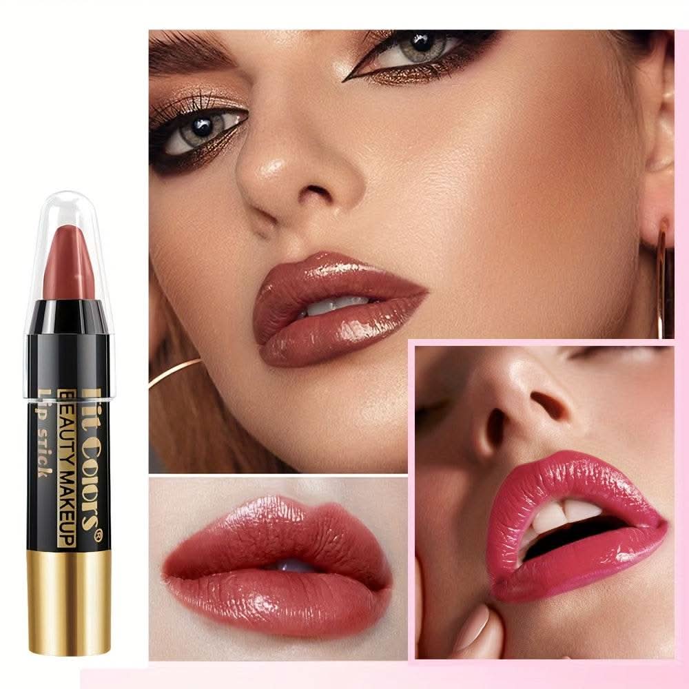 6pcs/set Creamy Long-lasting Lipstick, Matte Waterproof Non-stick Cup Automatic Lipstick Pen, Easter Holiday Party Gift - M & M Global