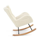 Teddy Upholstered Rocker Glider Chair for Comfortable Nursery Time