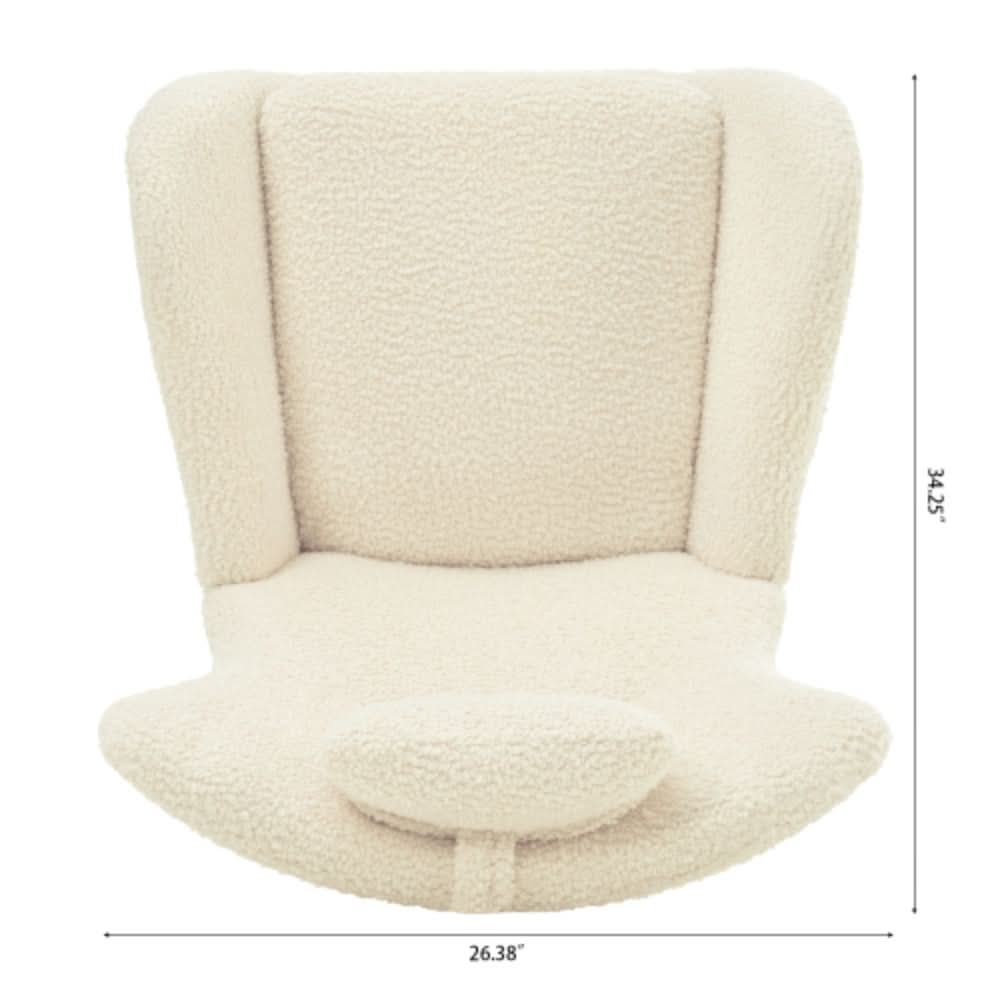 Teddy Upholstered Rocker Glider Chair for Comfortable Nursery Time