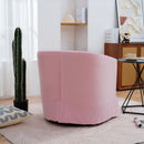 Stylish and Comfortable Pink Swivel Chair
