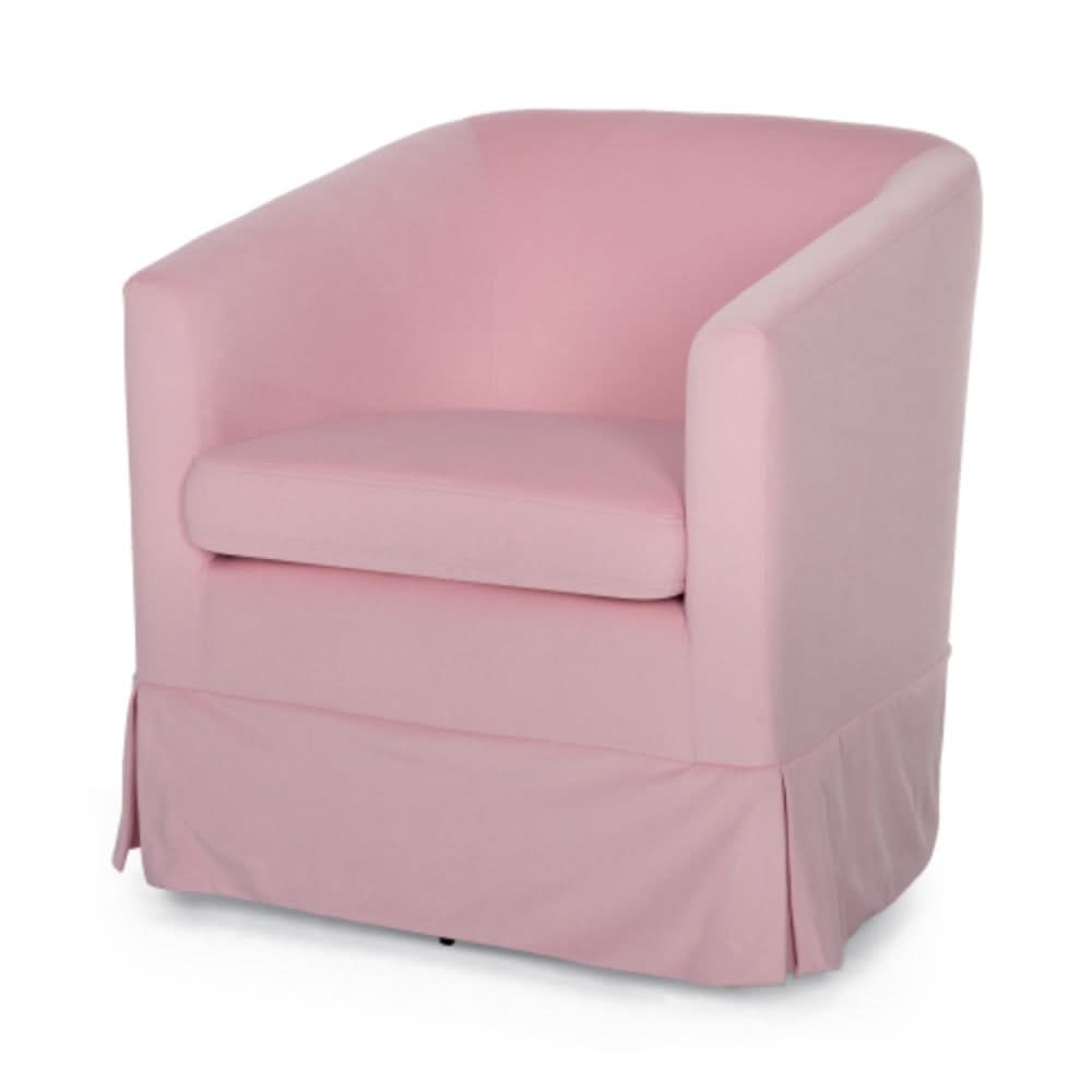 Stylish and Comfortable Pink Swivel Chair